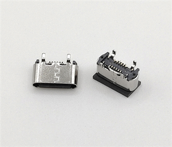 河池TYPE-C外壳四脚插立式母座 16P端子贴板 高度5.6MM/6.0MM/6.5MM/6.8MM四款规格 